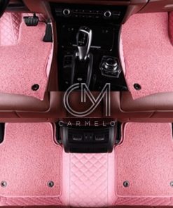 BaseLayer - 4-Piece Car Mats and Rear Cargo Liner - Universal Pink  Cut-to-Fit