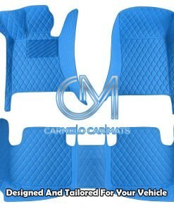 Blue Boho Stripe Decor Car Floor Mats Car Floor Mats Set 